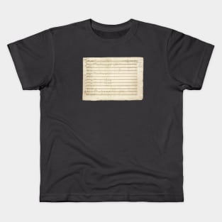 Mozart | Symphony 5 | Amadeus Mozart original manuscript score Kids T-Shirt